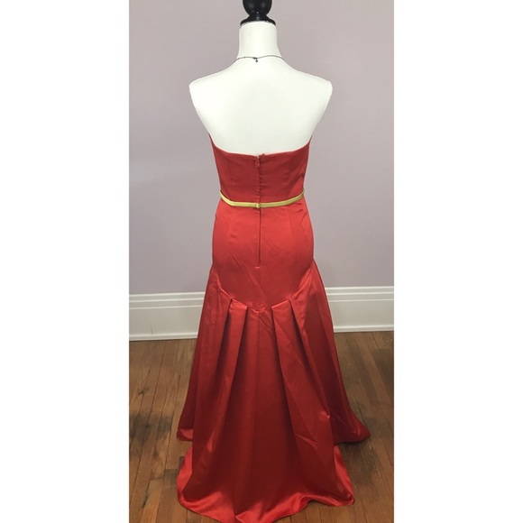 NWT ALFRED ANGELO Orange Prom Bridesmaid Dress - Picture 3 of 4